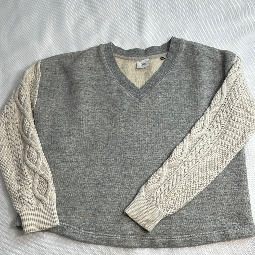 Cabi Fusion cropped sweatshirt